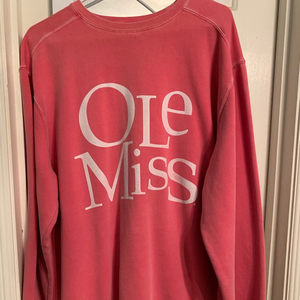 ole miss coral sweatshirt